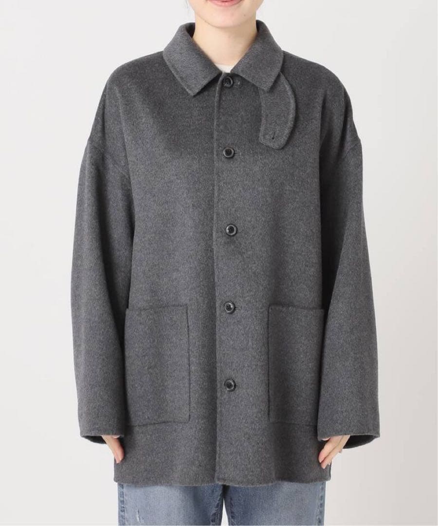 FRAMeWORKハミルトンバルカラーミドルコート36サイズ　グレー2025AW