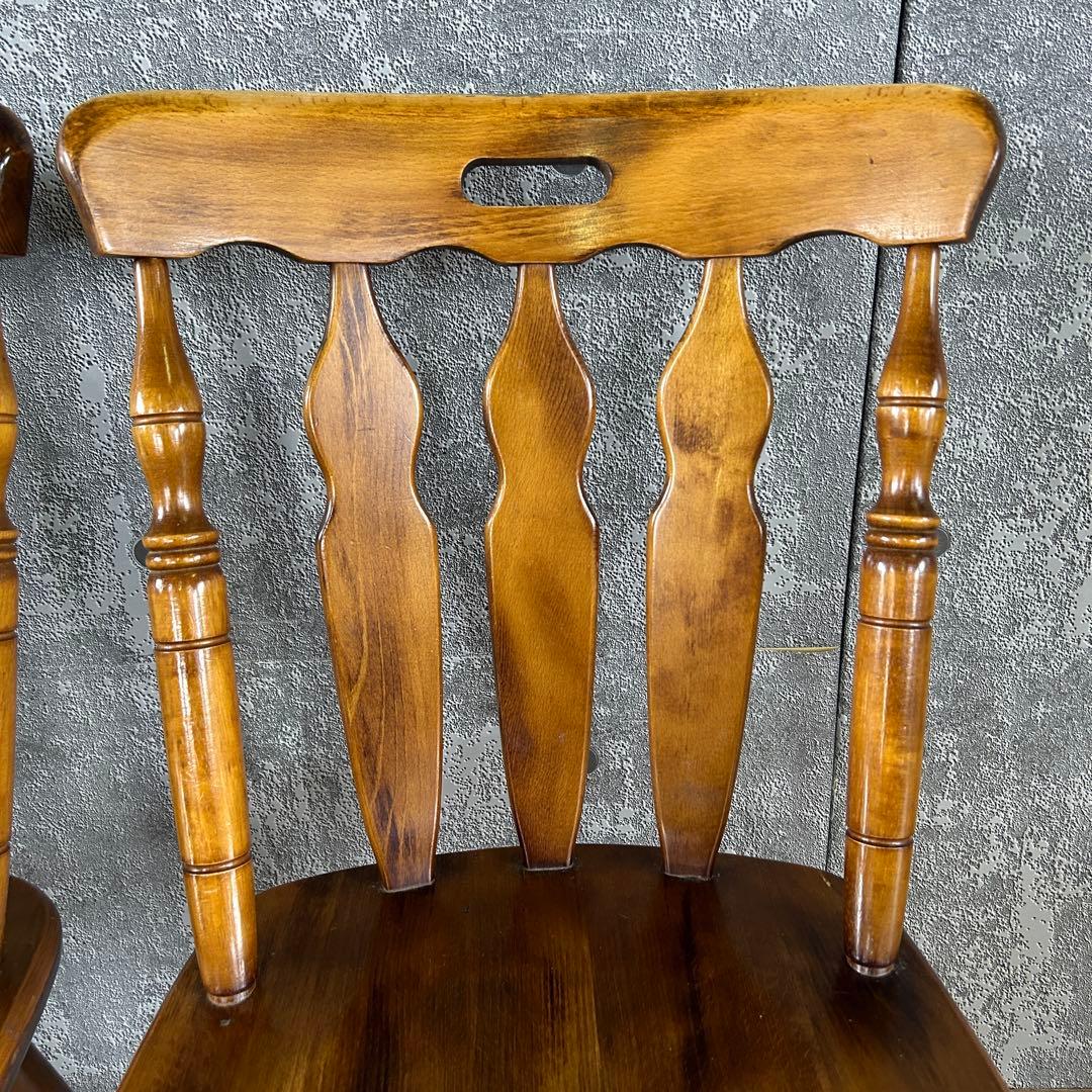 SUN　FLOWER꧁コイズミ KOIZUMI꧂ダイニングチェア2脚