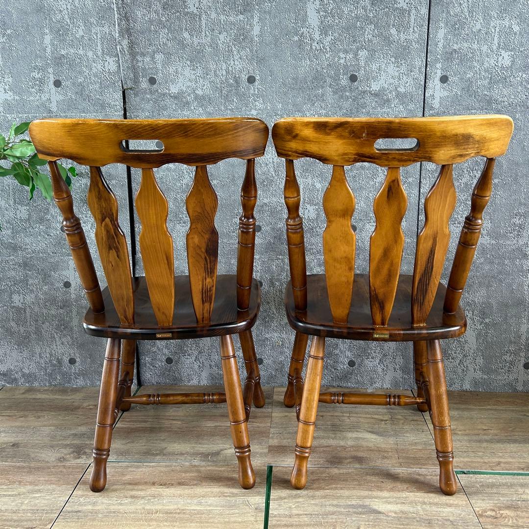 SUN　FLOWER꧁コイズミ KOIZUMI꧂ダイニングチェア2脚