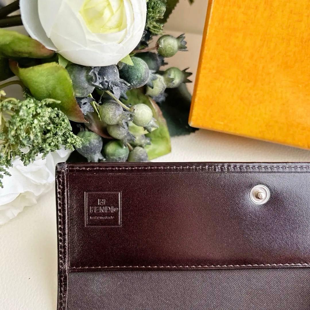 FENDI 長財布 FFロゴ ブラウン