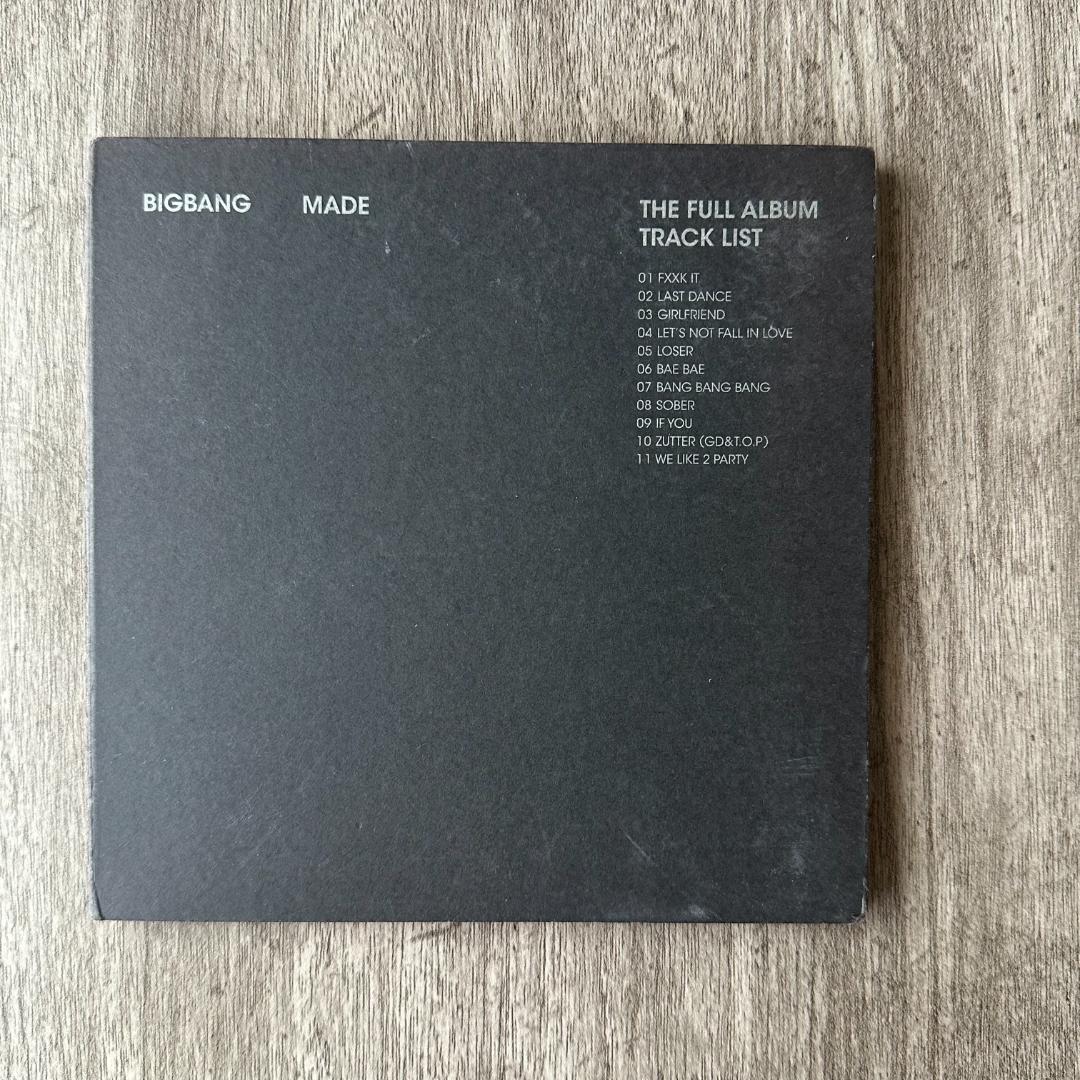 【希少/美品】BIGBANG MADE 初回限定盤 G-DRAGONフォトブック