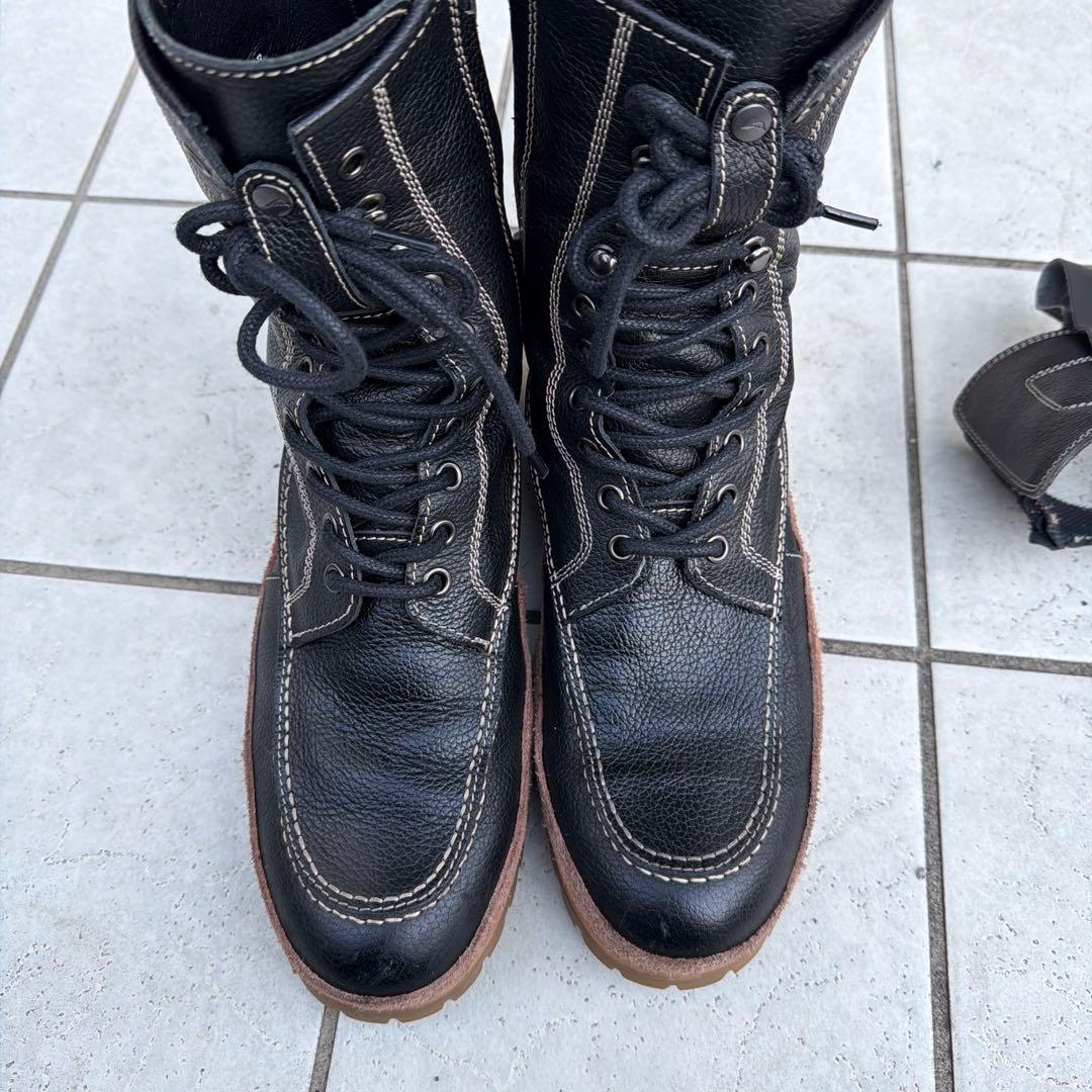 K-4536 モカシンブーツ　ブラック　25.0cmクシタニ　超美品