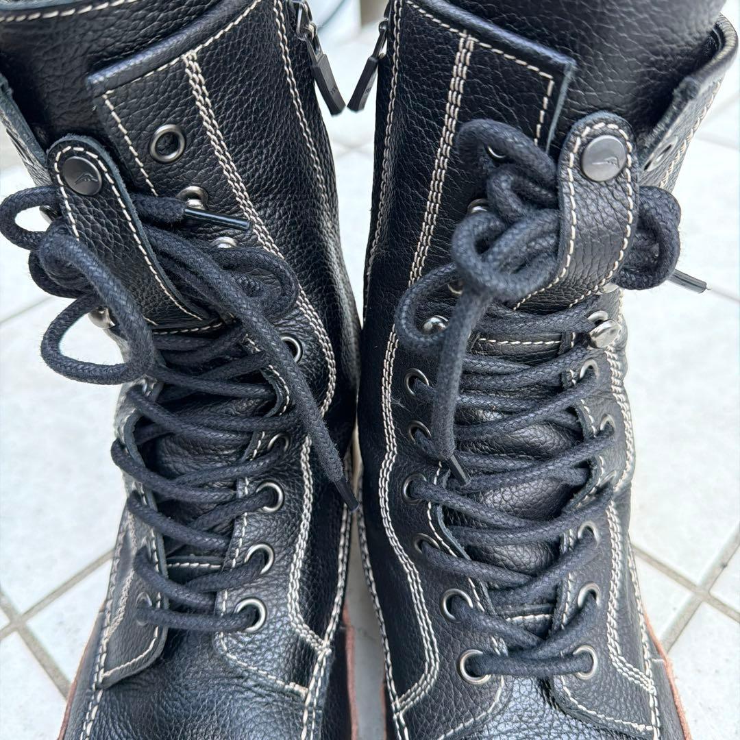 K-4536 モカシンブーツ　ブラック　25.0cmクシタニ　超美品