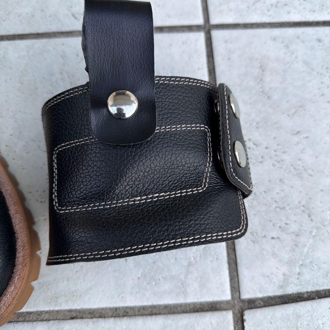 K-4536 モカシンブーツ　ブラック　25.0cmクシタニ　超美品