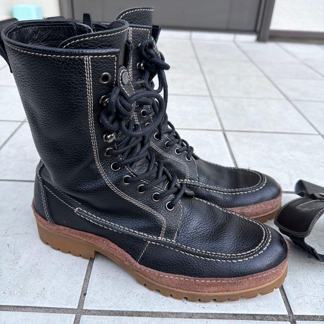 K-4536 モカシンブーツ　ブラック　25.0cmクシタニ　超美品