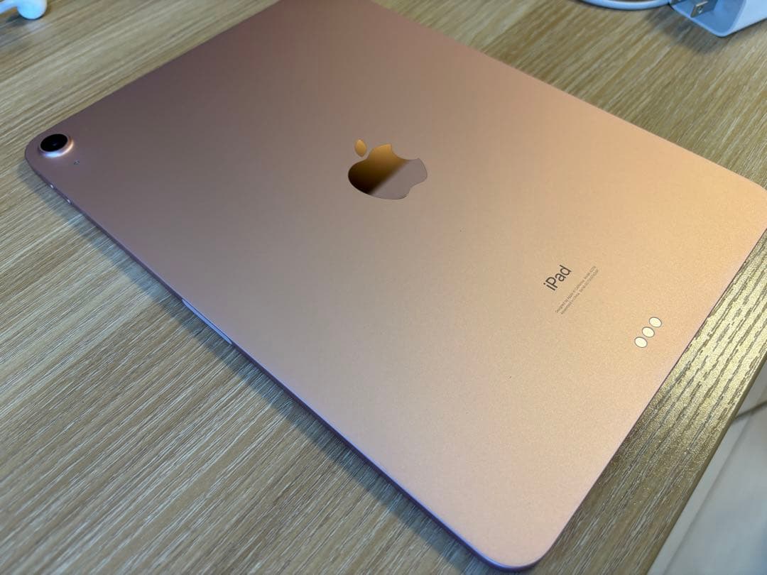 iPad Air 第4世代 ローズピンク 64GB 箱/充電器、ケーブル付き