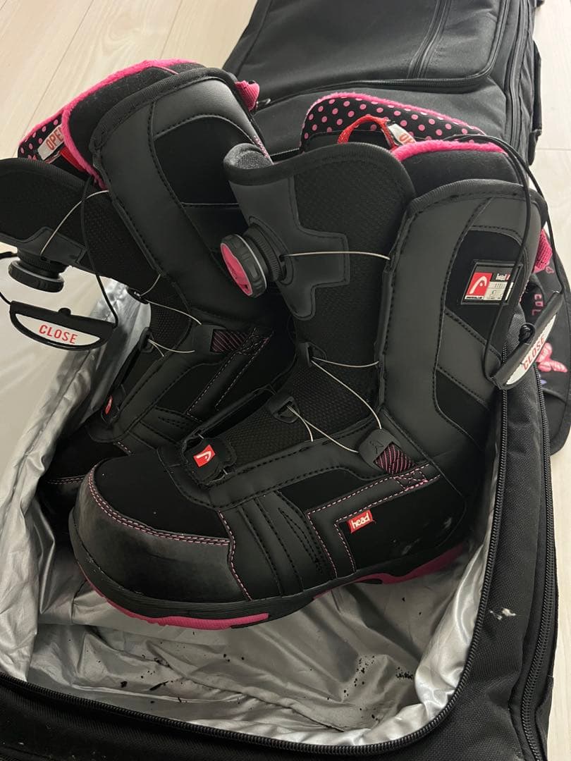 K2 スノーボード ドット柄　シューズ付　24.5 美品　ケース付き　美品