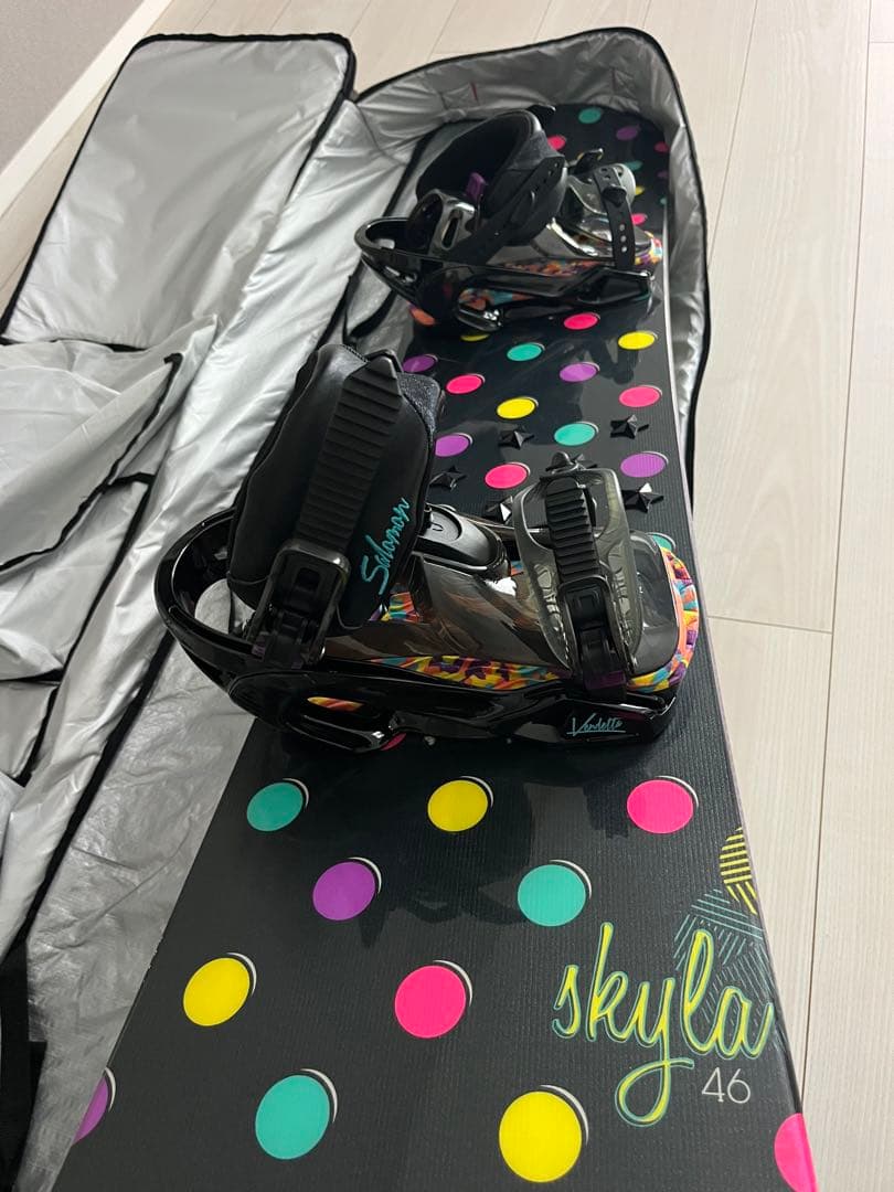 K2 スノーボード ドット柄　シューズ付　24.5 美品　ケース付き　美品