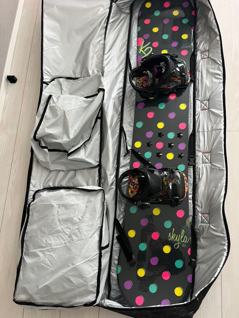 K2 スノーボード ドット柄　シューズ付　24.5 美品　ケース付き　美品