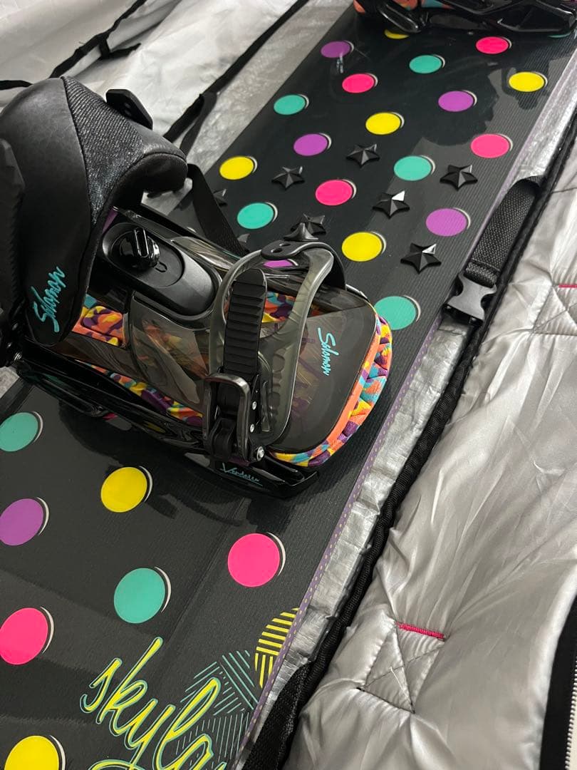 K2 スノーボード ドット柄　シューズ付　24.5 美品　ケース付き　美品