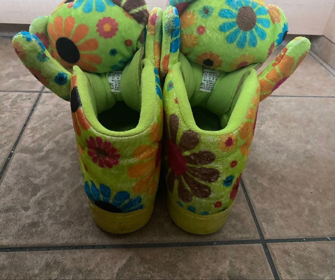 adidas ジェレミースコット 花柄 ベア 25cm