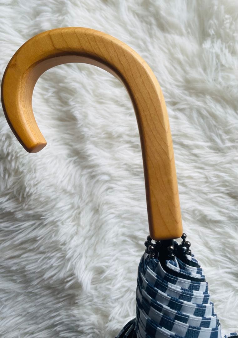 サンバリア　100 日傘　ネイビー　ストライプ　雨天兼用　丈夫