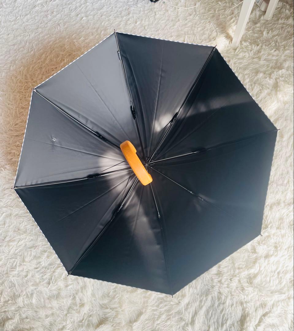 サンバリア　100 日傘　ネイビー　ストライプ　雨天兼用　丈夫