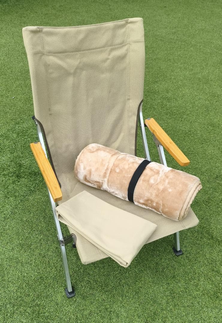 スノーピーク ローチェア30(カーキ)、帆布専用カバー、クッションシート