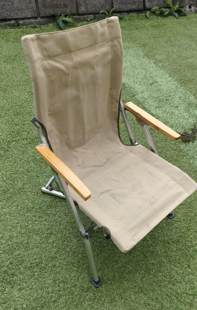 スノーピーク ローチェア30(カーキ)、帆布専用カバー、クッションシート