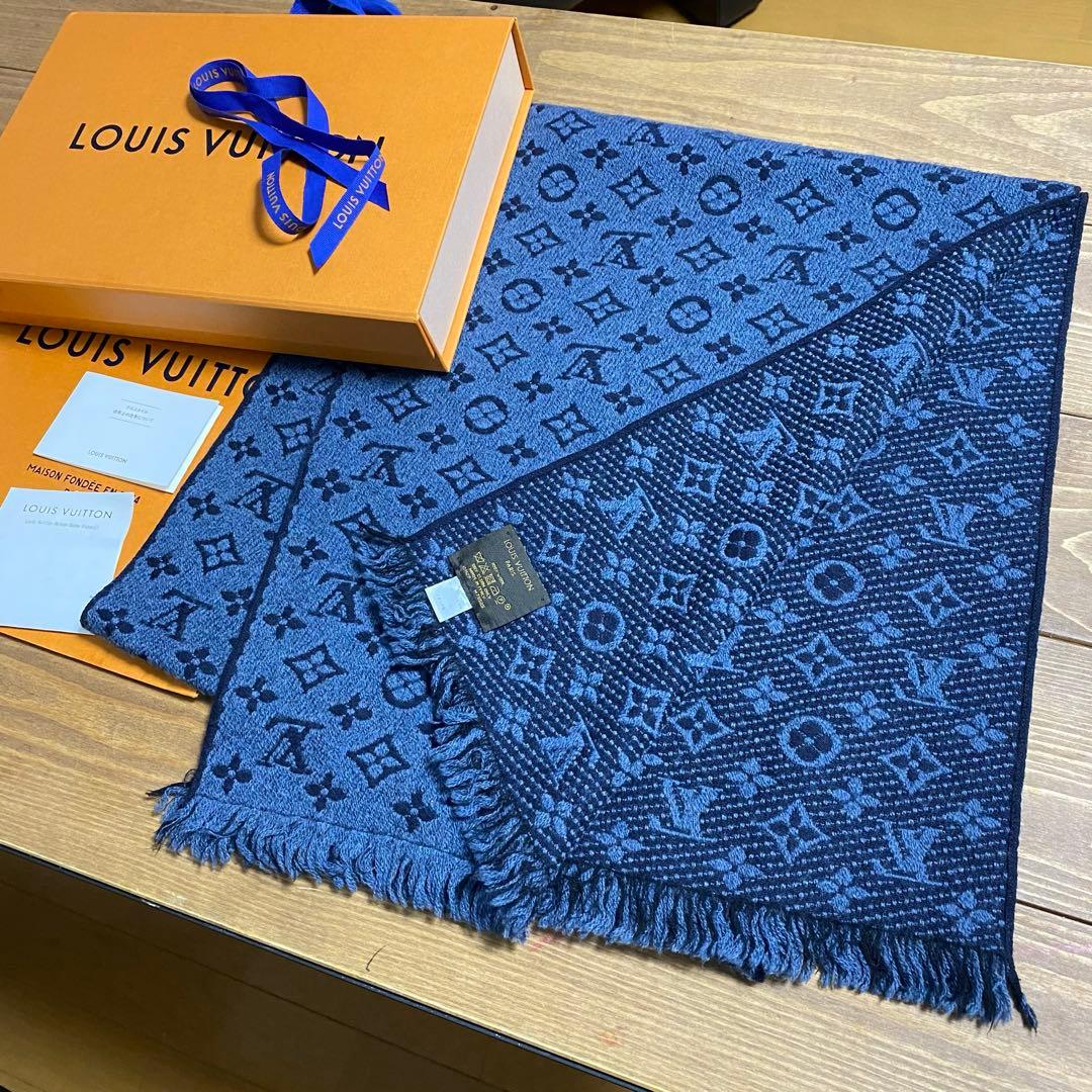 一本限定❗️LVロゴマフラー✨ヴィトンマフラー❗️ヴィトン　マフラー　メンズ