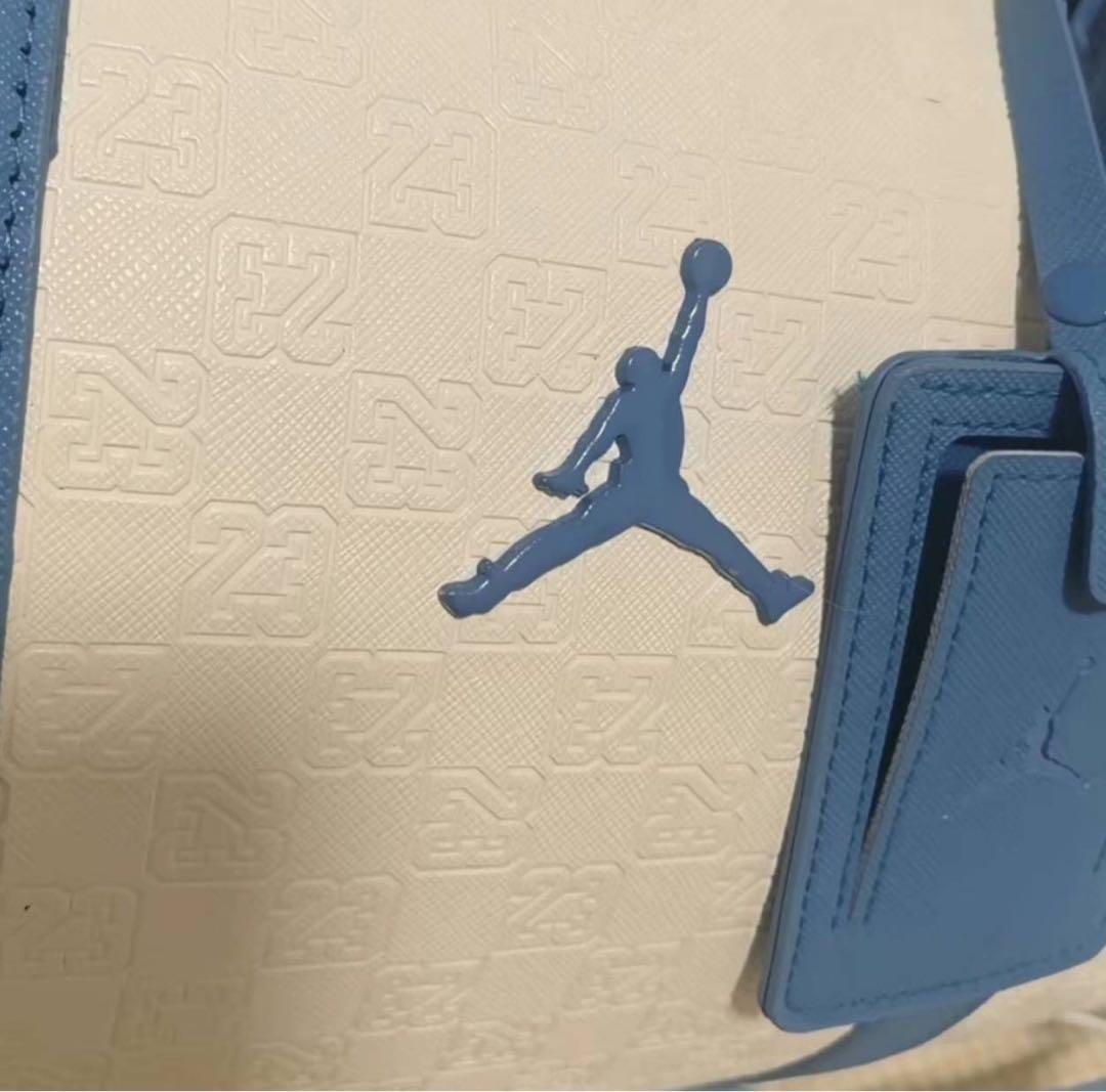 Jordan モノグラム ボストンバッグ ホワイト/ブルー 未使用