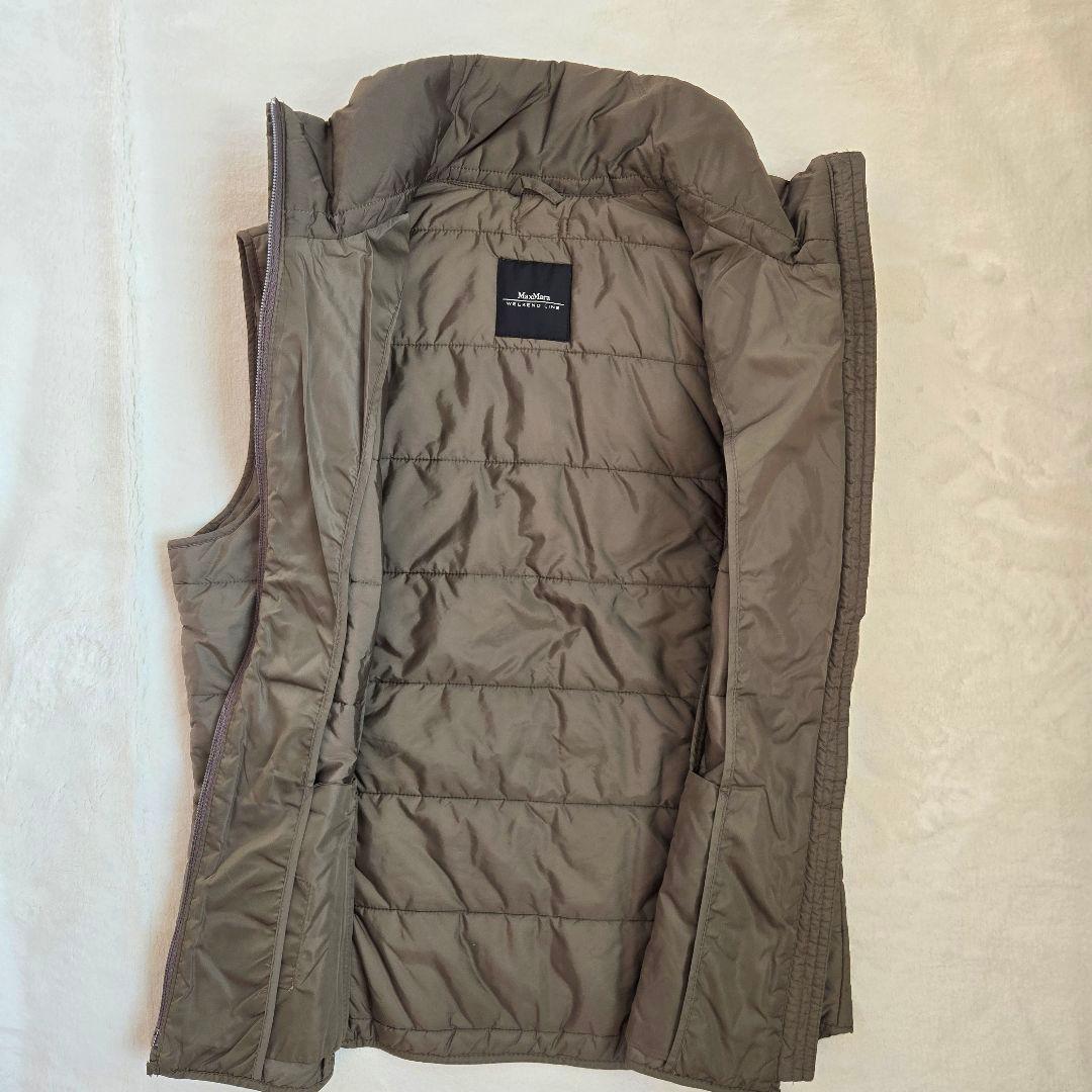 Max Mara Weekend Line ダウンベスト 38 カーキ　美品