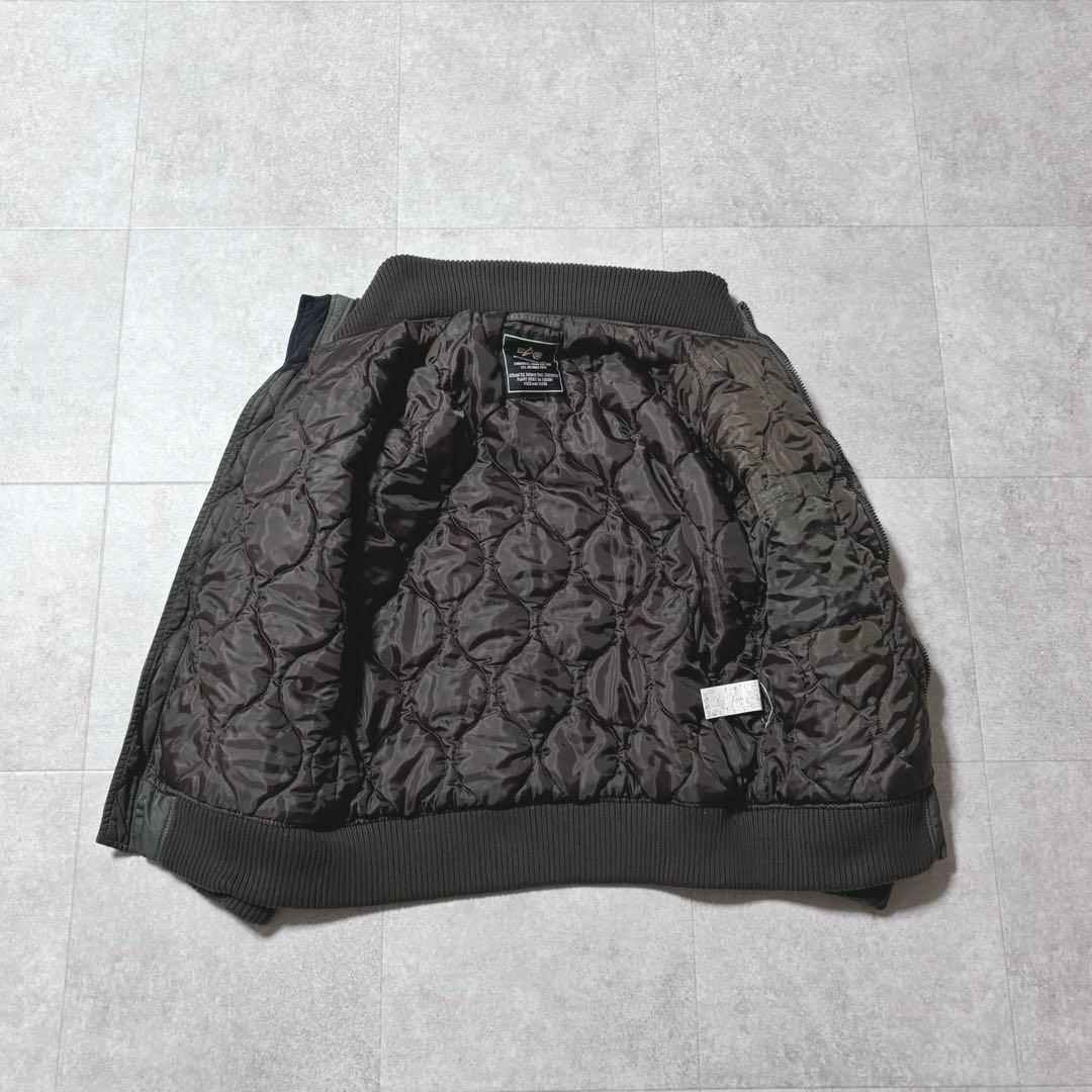 vintage ALPHA IND MA-1 カーキ フライトジャケッ アメカジ