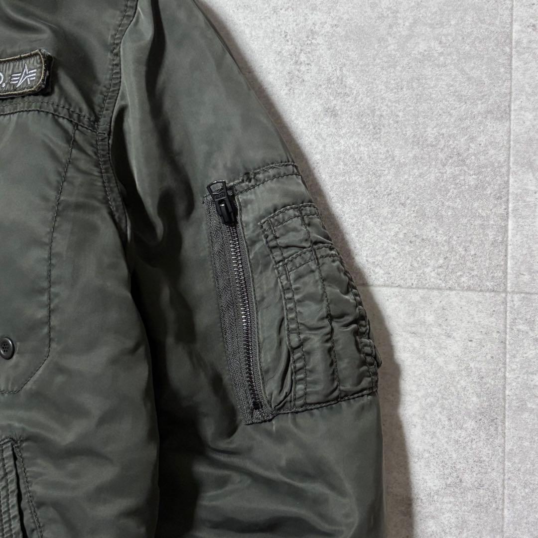 vintage ALPHA IND MA-1 カーキ フライトジャケッ アメカジ