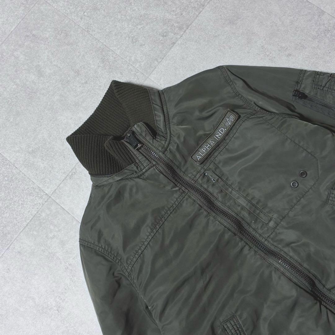 vintage ALPHA IND MA-1 カーキ フライトジャケッ アメカジ