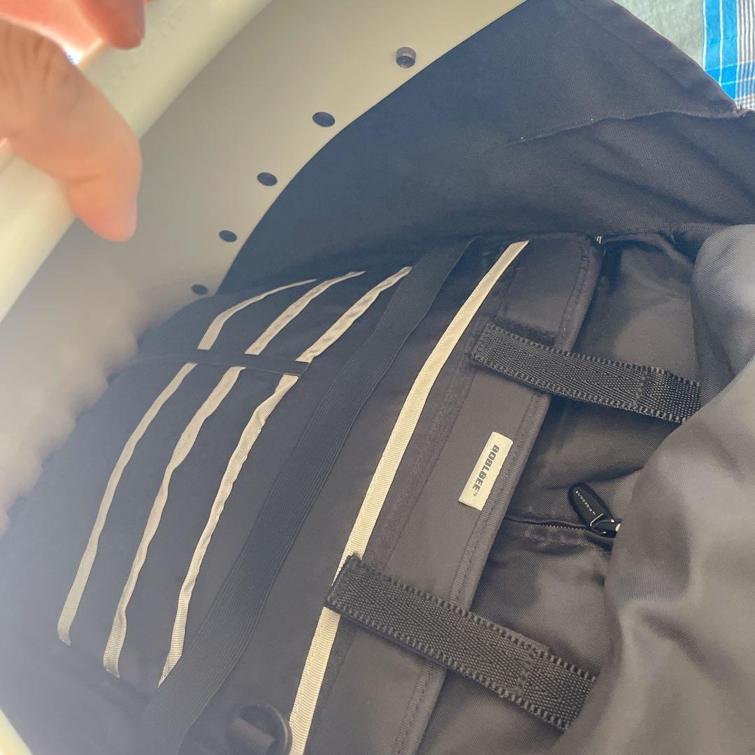 ボブルビー BOBLBEE PC収納可 ハードシェル バックパック 白×黒