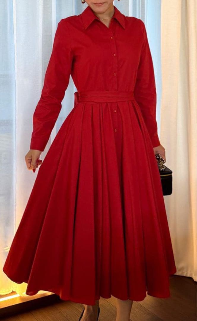 jenne オードリールックエアリーワンピース・長袖