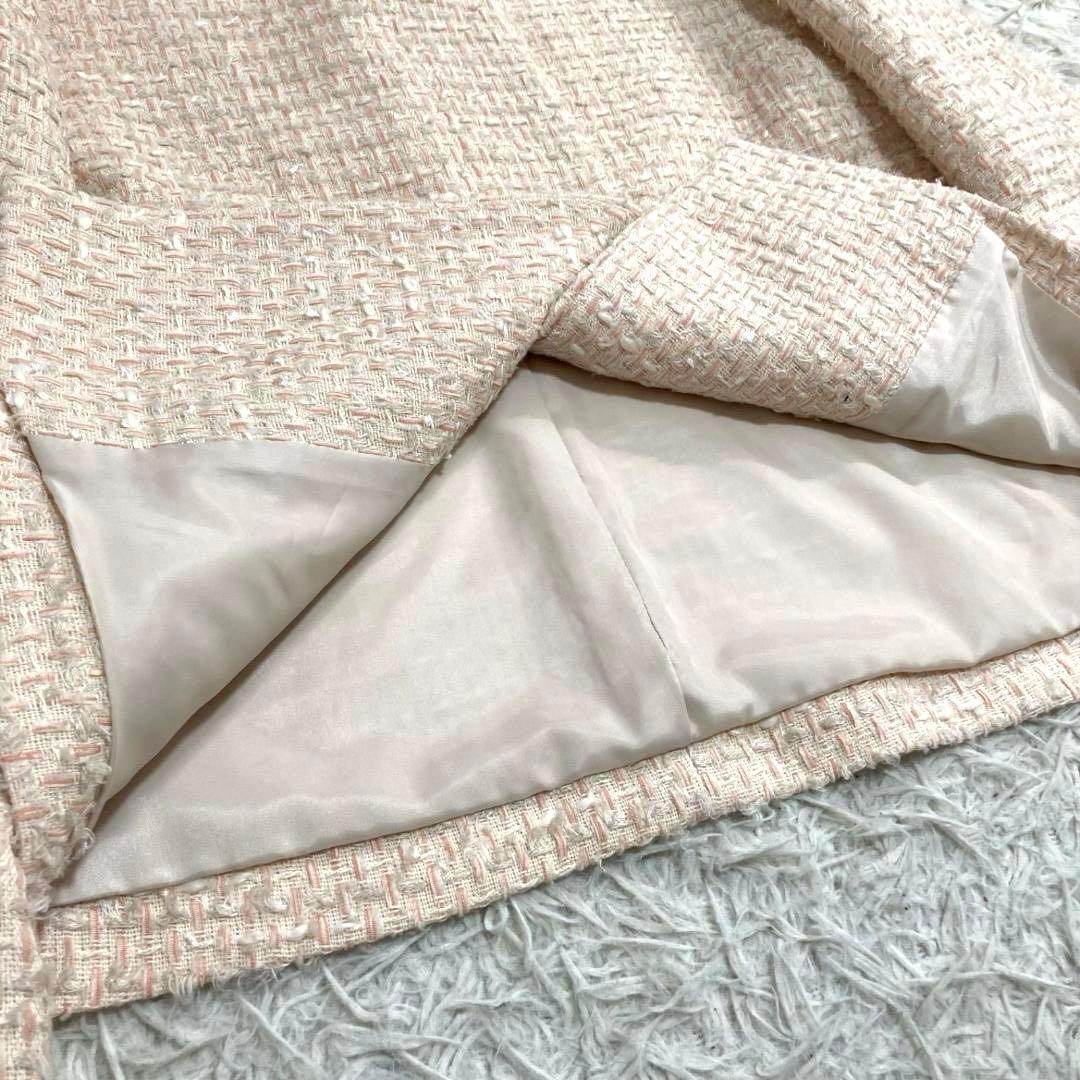 15299✨ボールジィ ミックスヤーン ノーカラーツイードジャケット