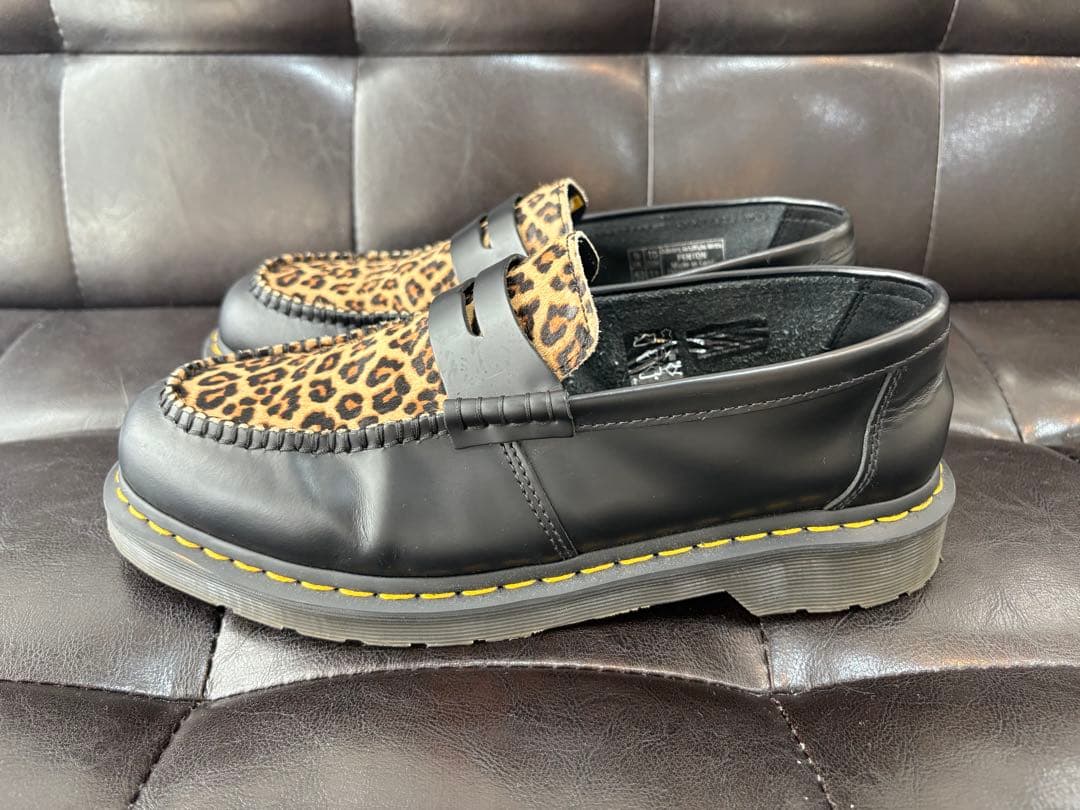 ドクターマーチンレオパード柄ローファーus11ヴィヴィアンコムデギャルソン29