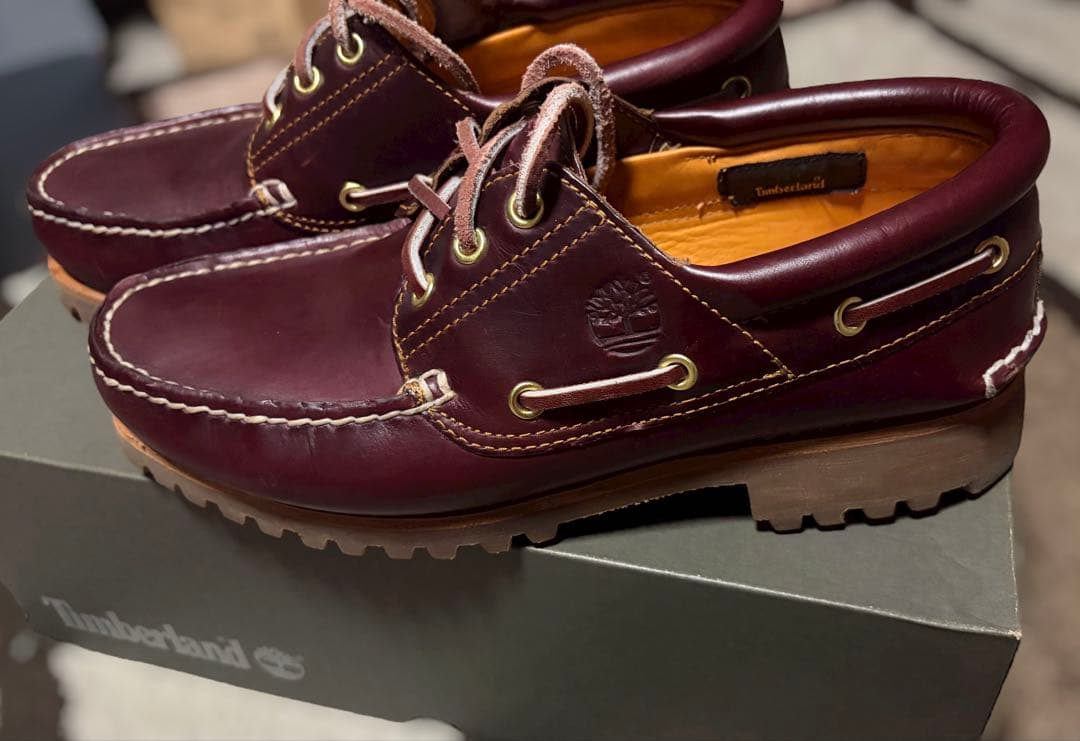 靴 Timberland 3eye burgundy