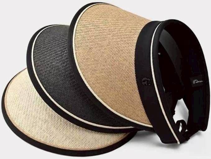 【新品】サンバイザー　折り畳み　紫外線　麦わら　サンカット　　UV 帽子　ゴルフ