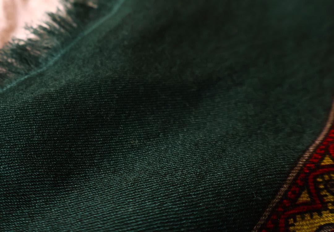 未使用 期間限定お値下げ イタリア カメルッチ・アルキヴィオ ダークグリーン小紋