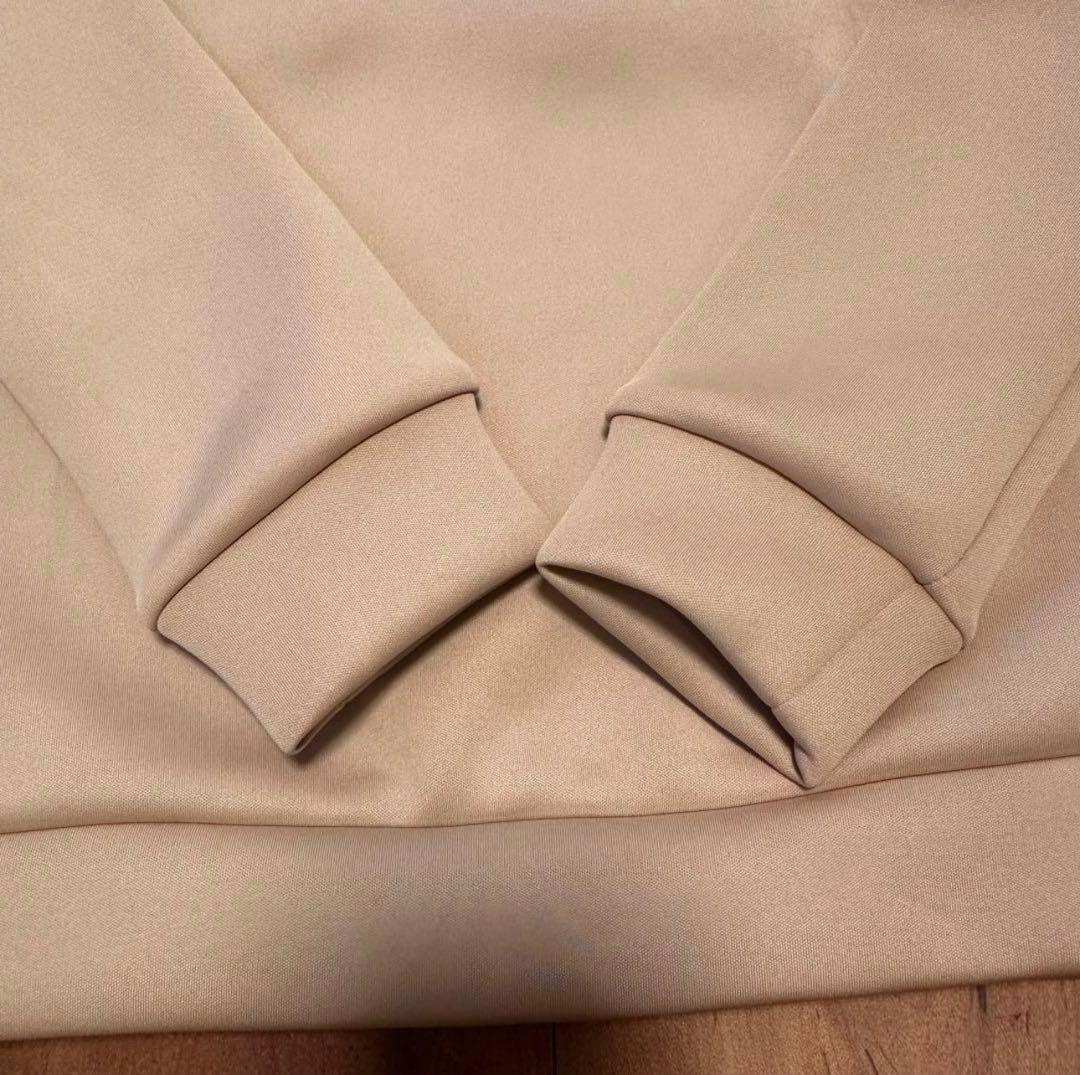 トレーナー　スカート　ダンボールニット　セットアップ　春秋　ベージュ　MとS