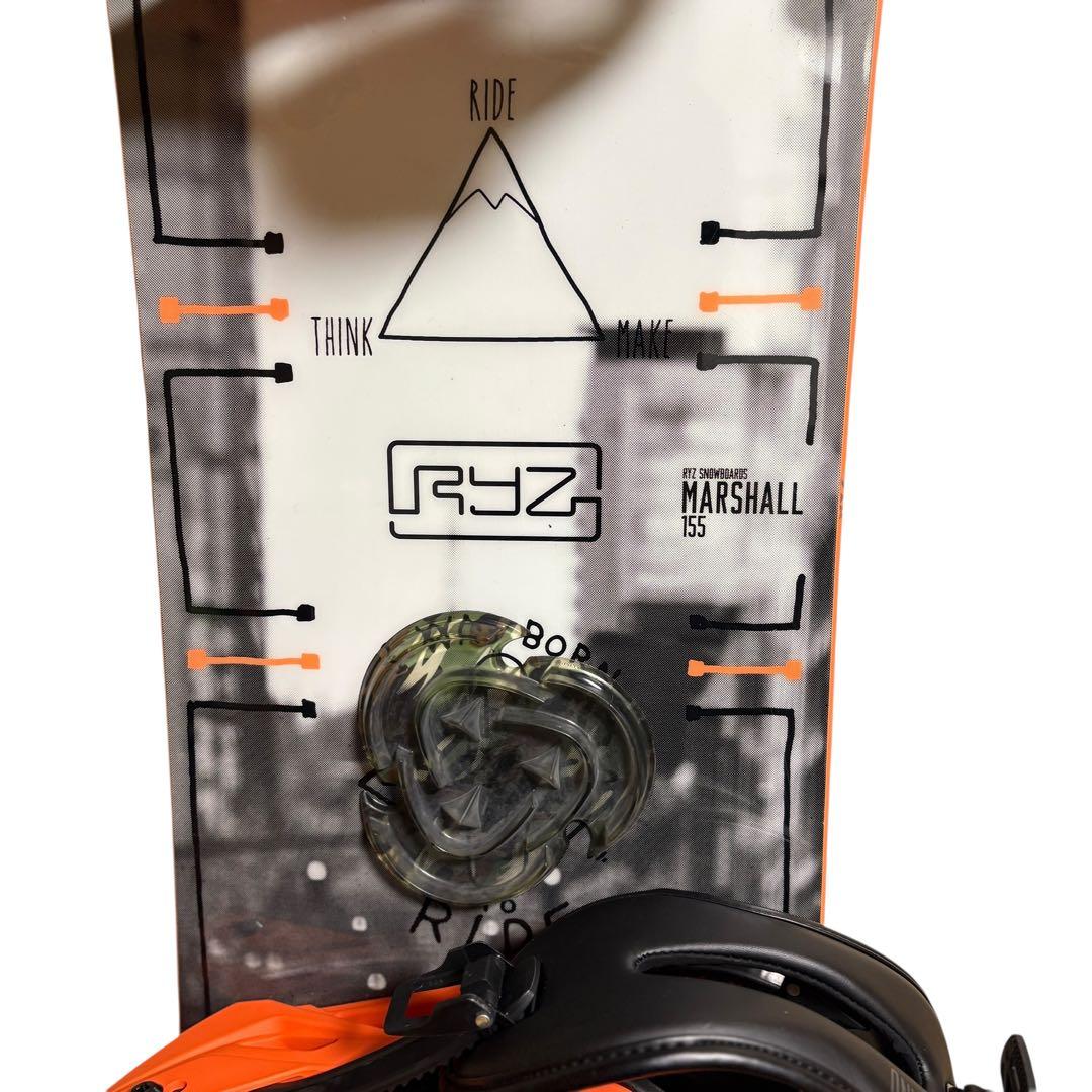 【2点セット】RIDE RYZ MARSHALL 155cm ダブルキャンバー