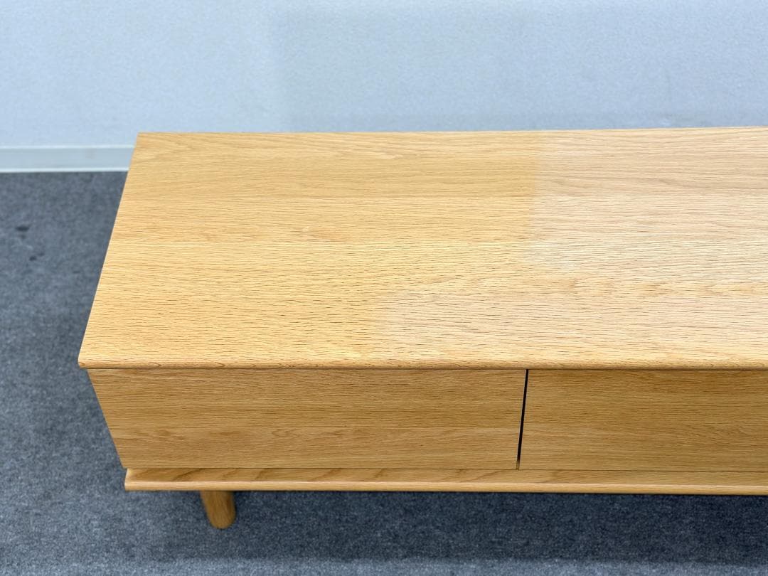 ■unico/ウニコ■SOLK　TVボード　W1600　ナチュラル　北欧スタイル