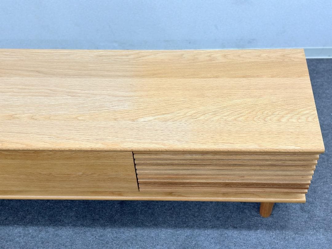 ■unico/ウニコ■SOLK　TVボード　W1600　ナチュラル　北欧スタイル