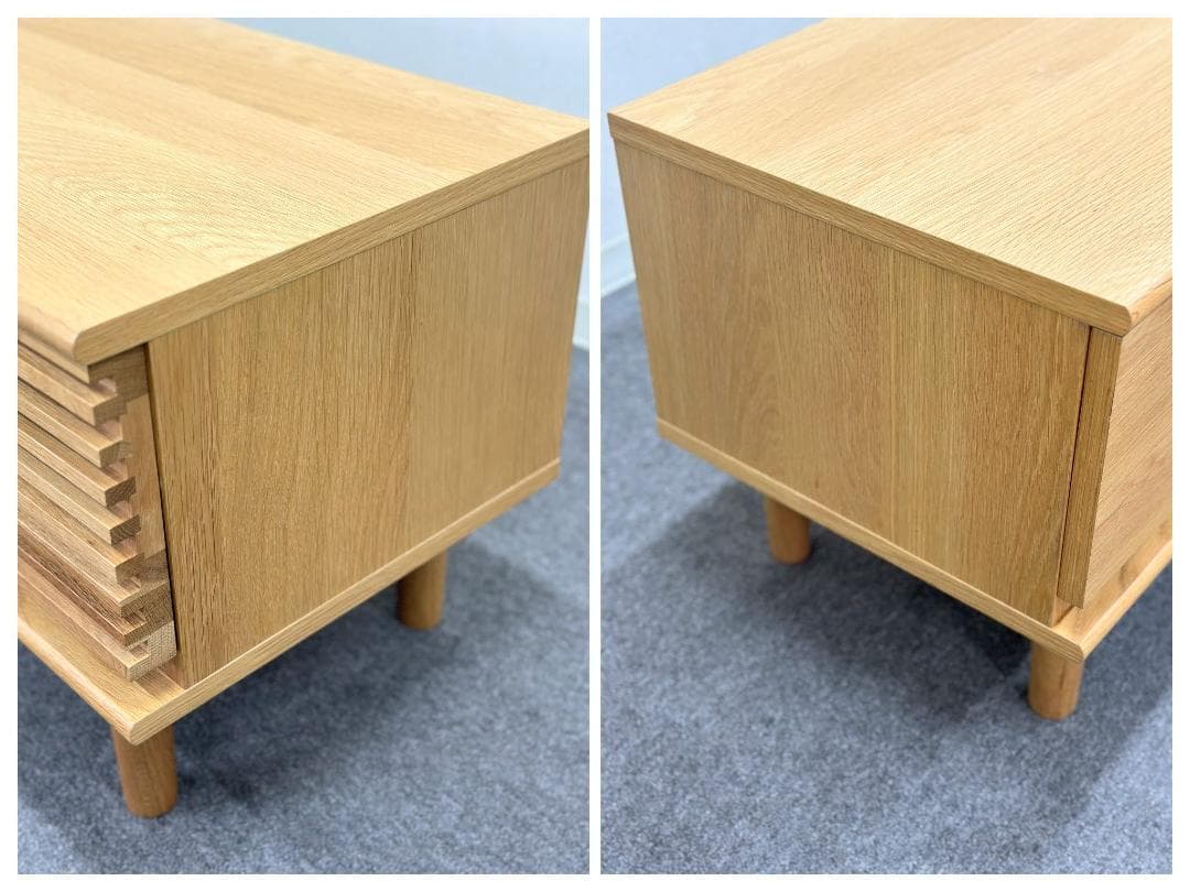 ■unico/ウニコ■SOLK　TVボード　W1600　ナチュラル　北欧スタイル