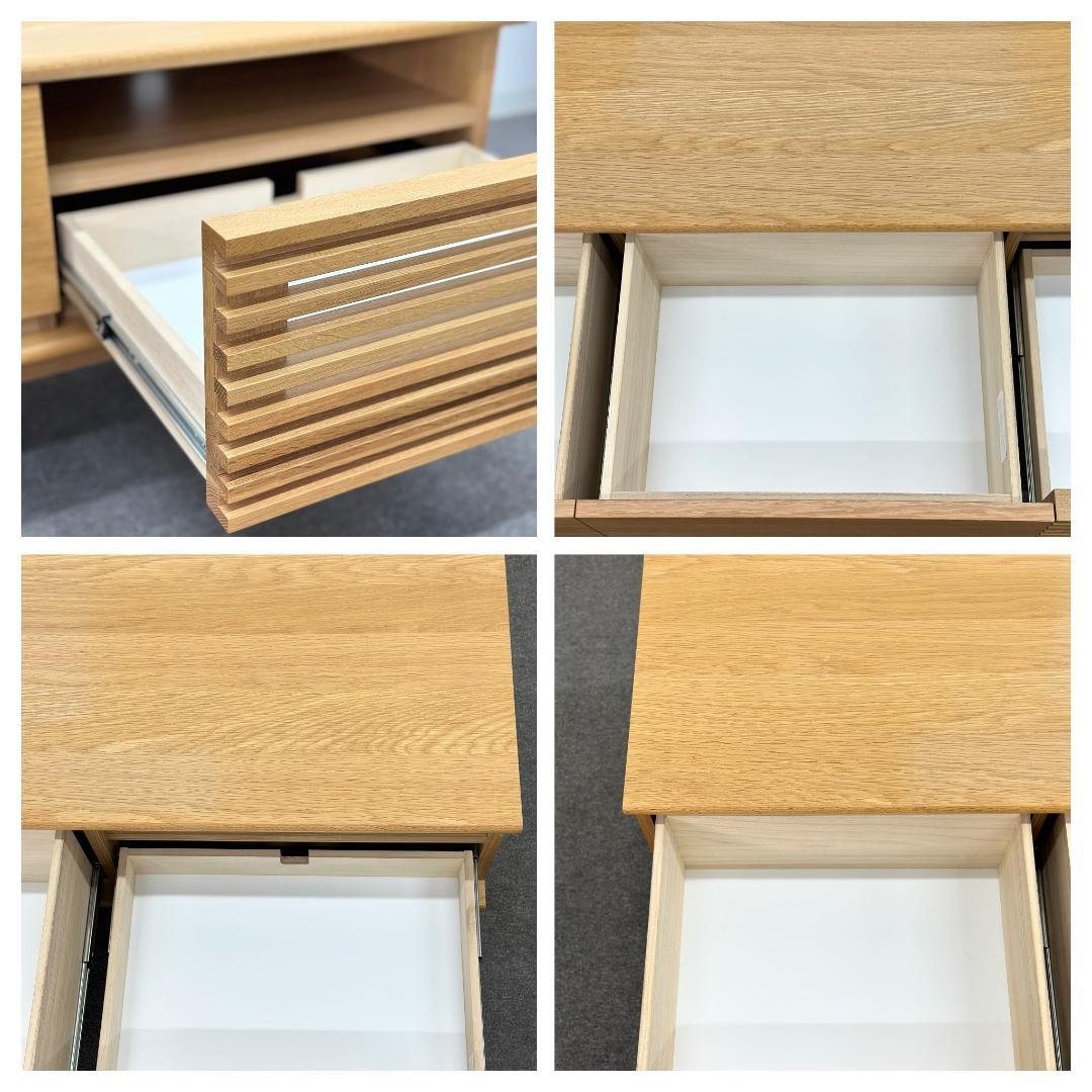 ■unico/ウニコ■SOLK　TVボード　W1600　ナチュラル　北欧スタイル