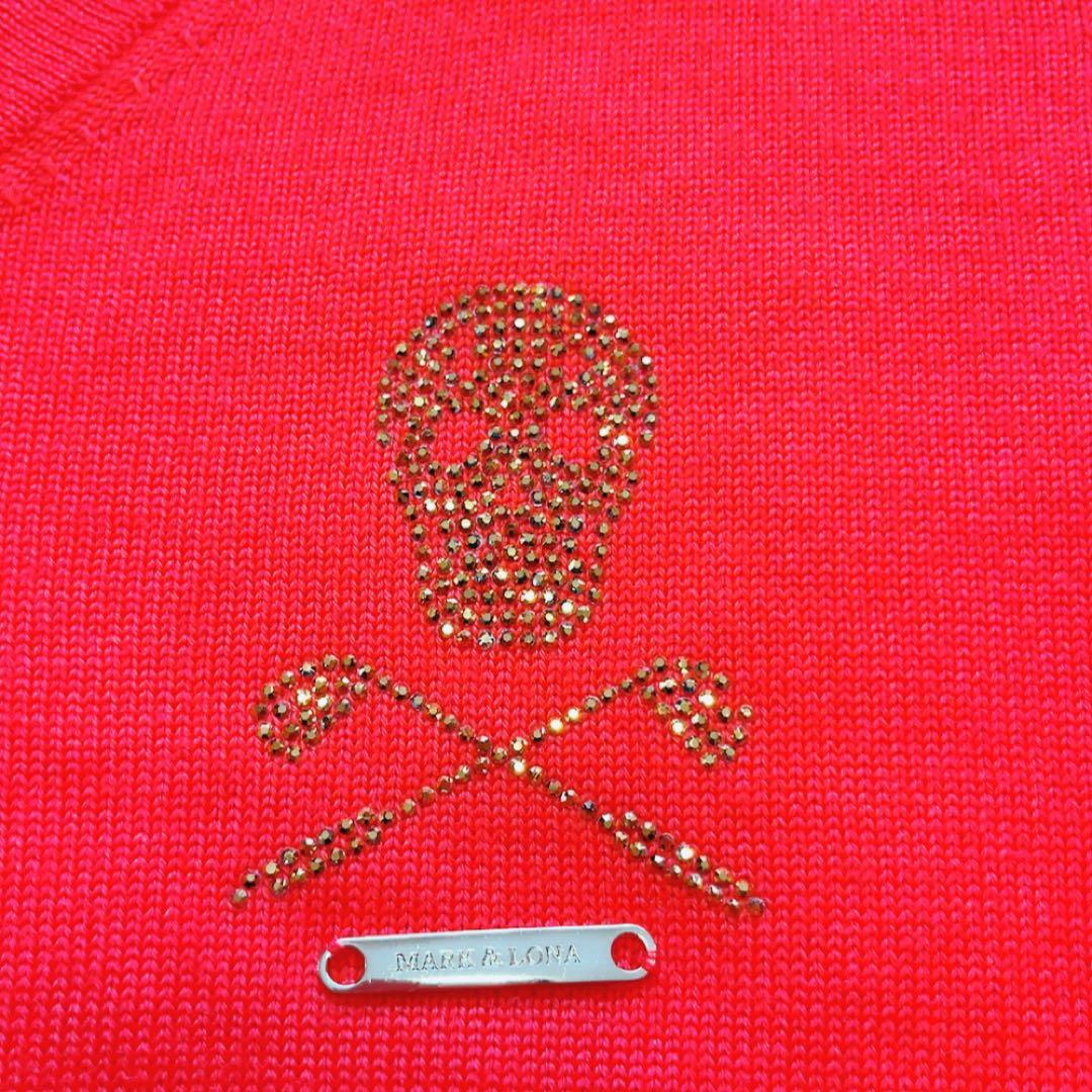 美品　マークアンドロナ　ウール　ニット　セーター　シルバー　ラインストーン　ラメ
