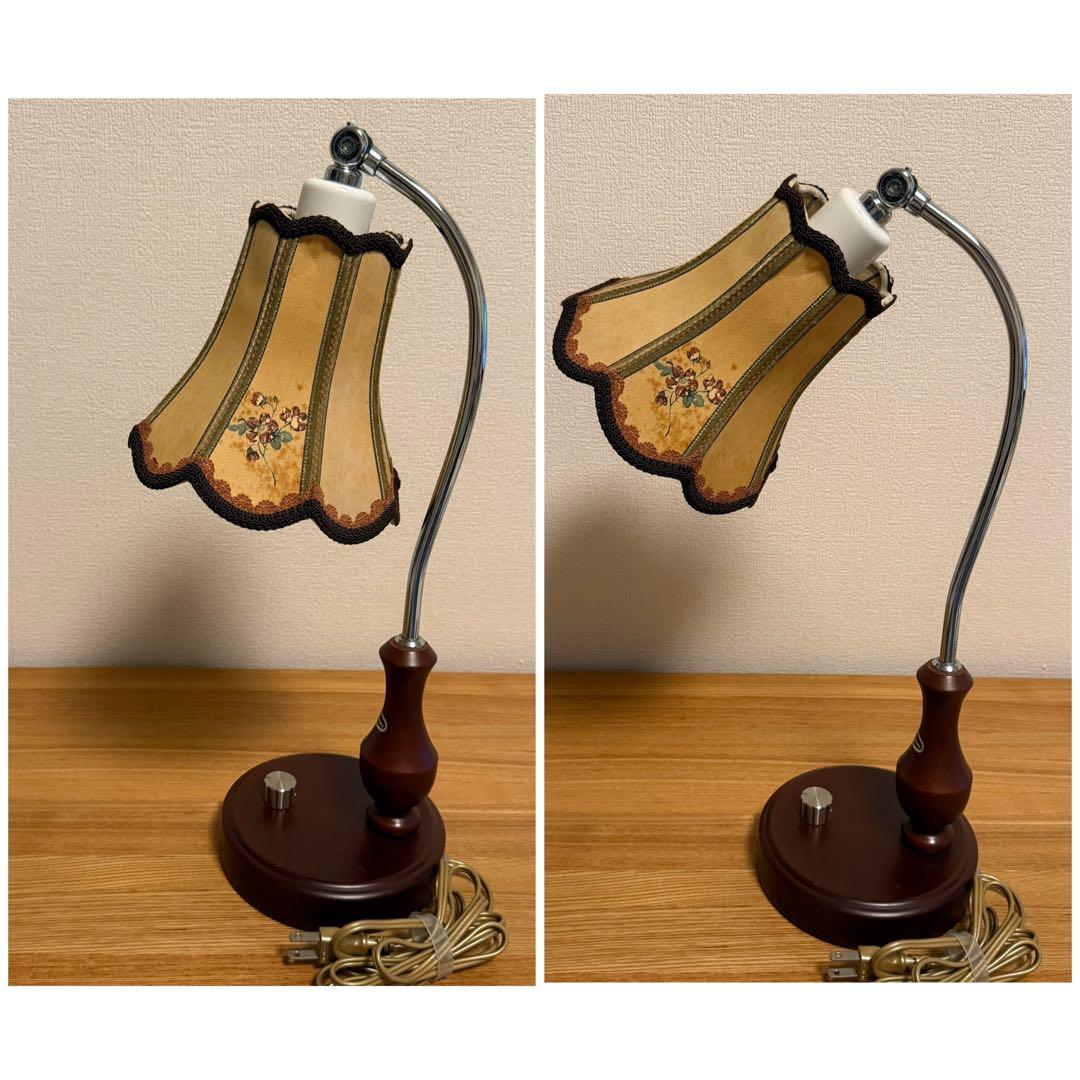 レトロ　スタンドライト 調光　アンティーク　花柄　新日本照明 Dimmer