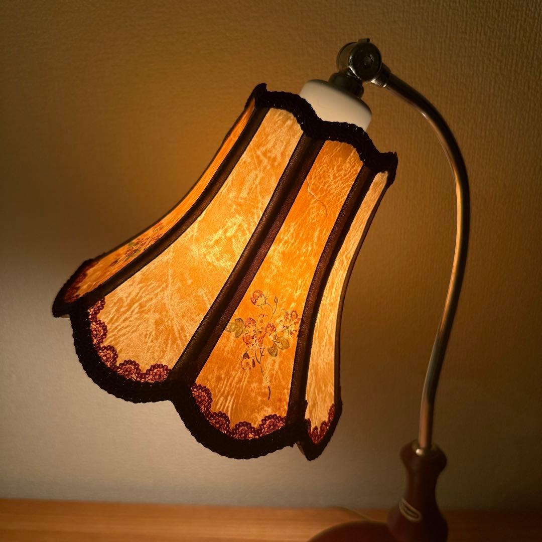 レトロ　スタンドライト 調光　アンティーク　花柄　新日本照明 Dimmer