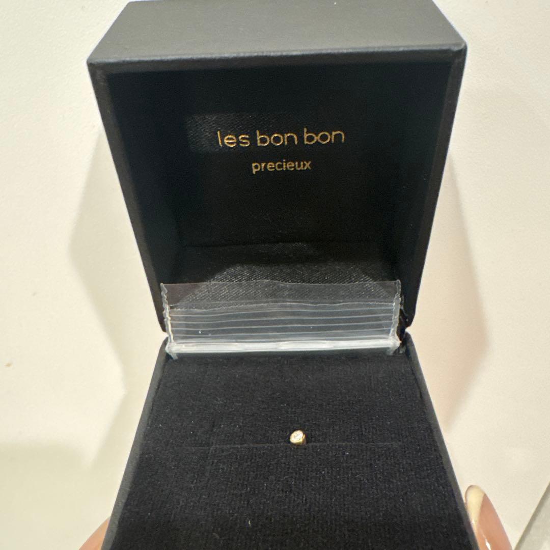 K18 ダイヤモンドピアス BOB413 ショッパー有り