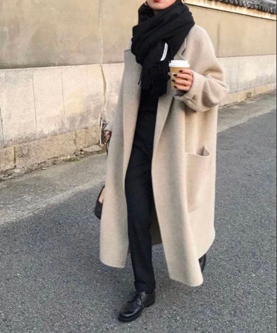 ⭐️即購入可ウールオーバーコート 36 Mくらい ロング