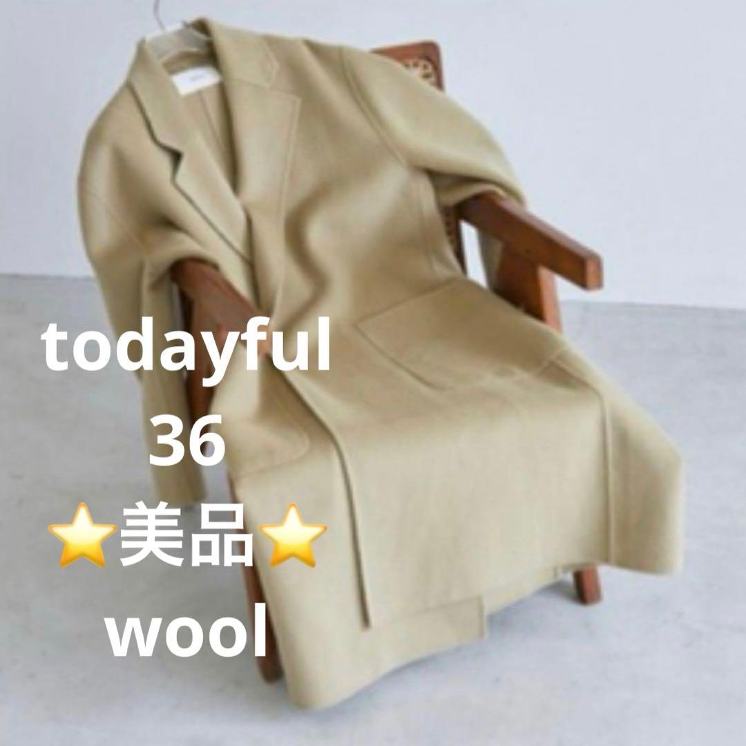 ⭐️即購入可ウールオーバーコート 36 Mくらい ロング