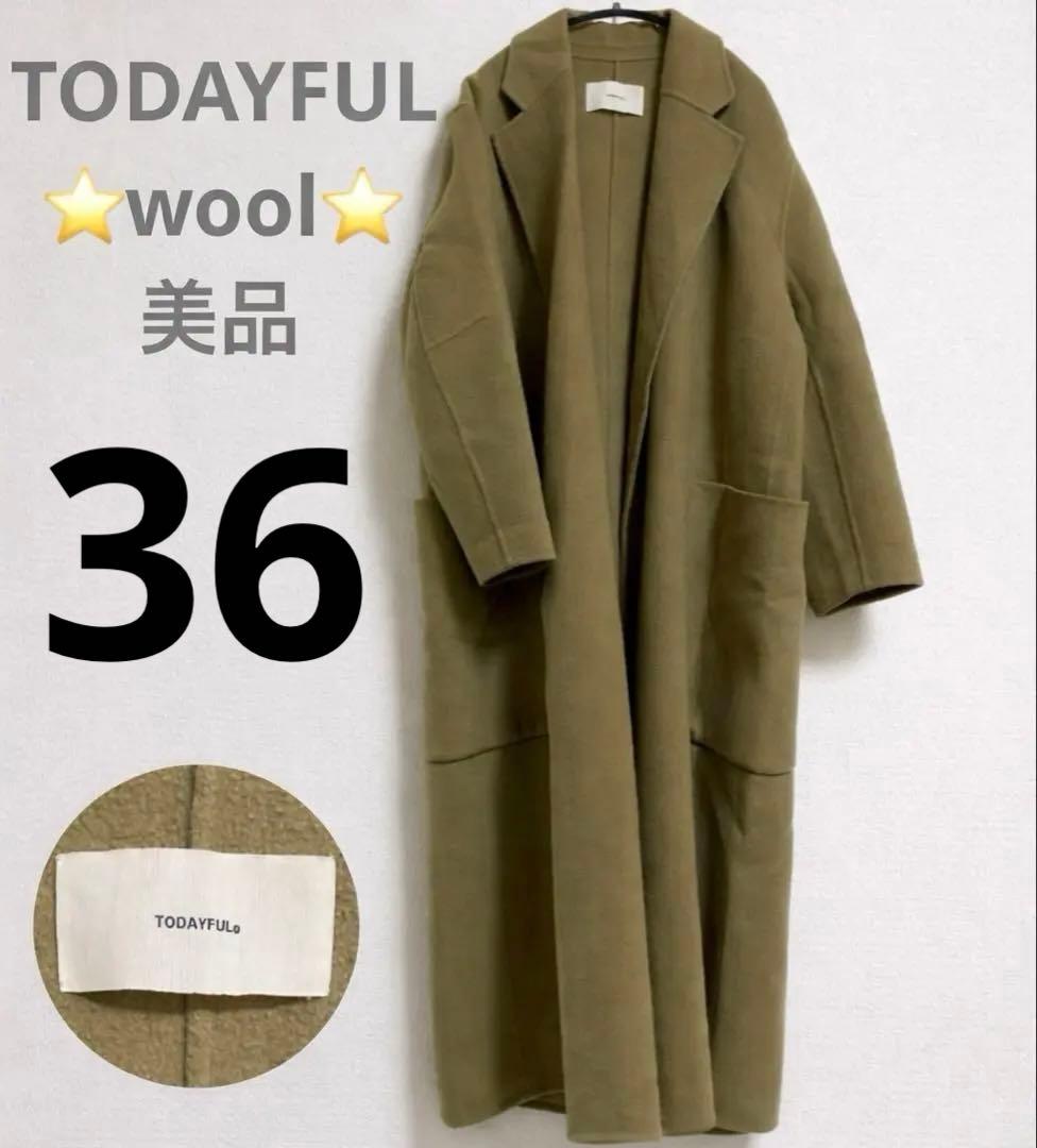⭐️即購入可ウールオーバーコート 36 Mくらい ロング