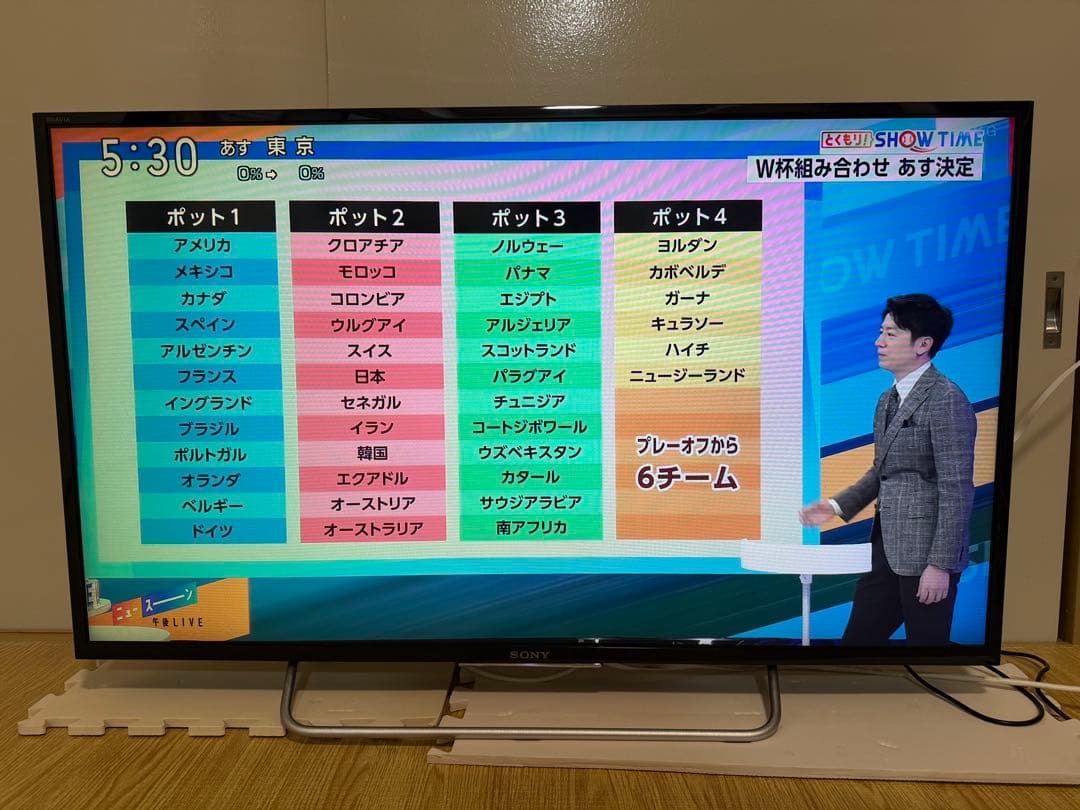 ソニーKJ-40W730C 40型2017年製⭕️上地、BS/CS、動画可テレビ