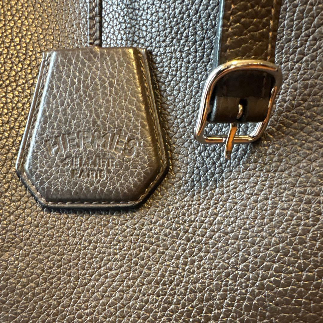 [HERMES]エルメスシルキーシティー　トリヨンクレマンス素材 ダークブラウン