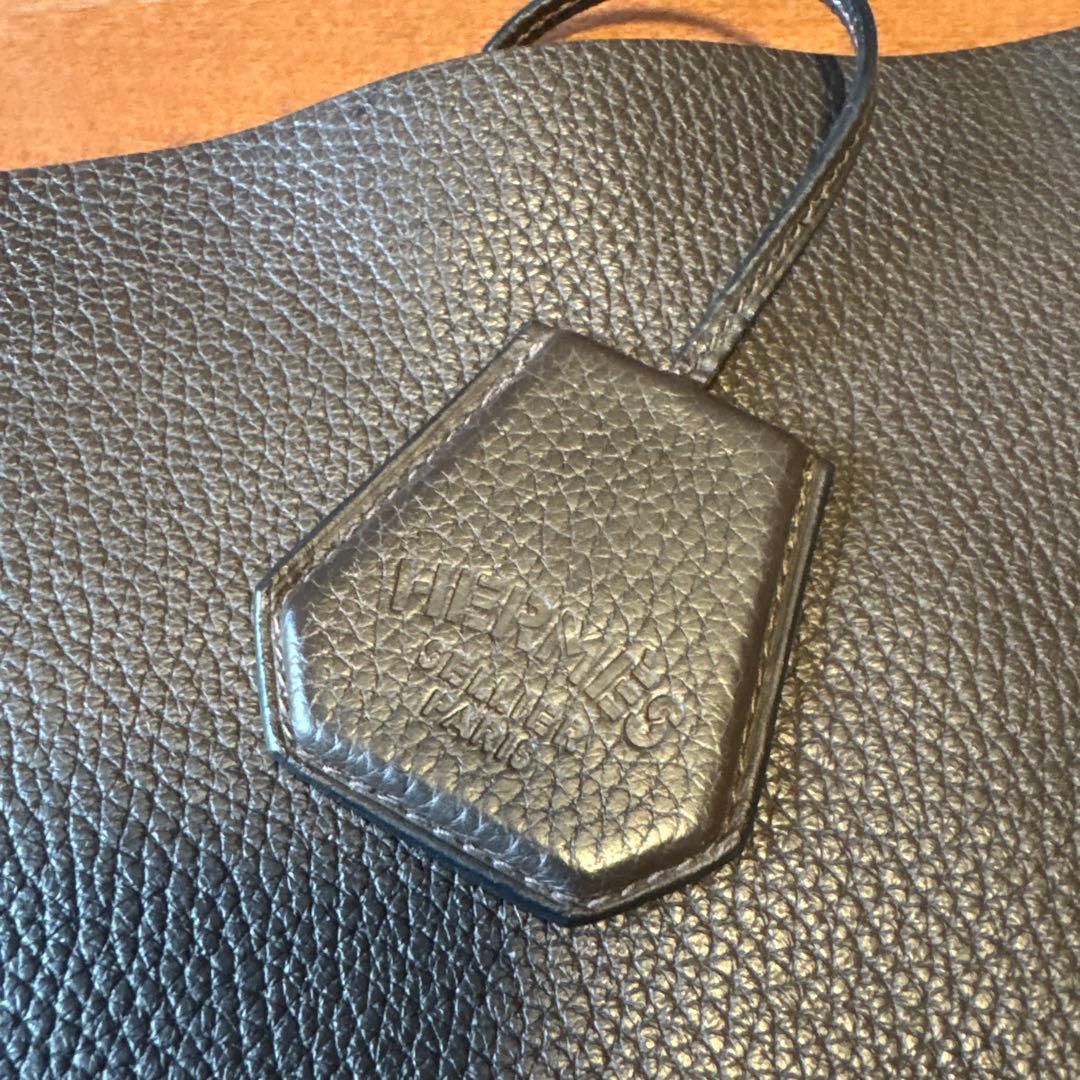 [HERMES]エルメスシルキーシティー　トリヨンクレマンス素材 ダークブラウン