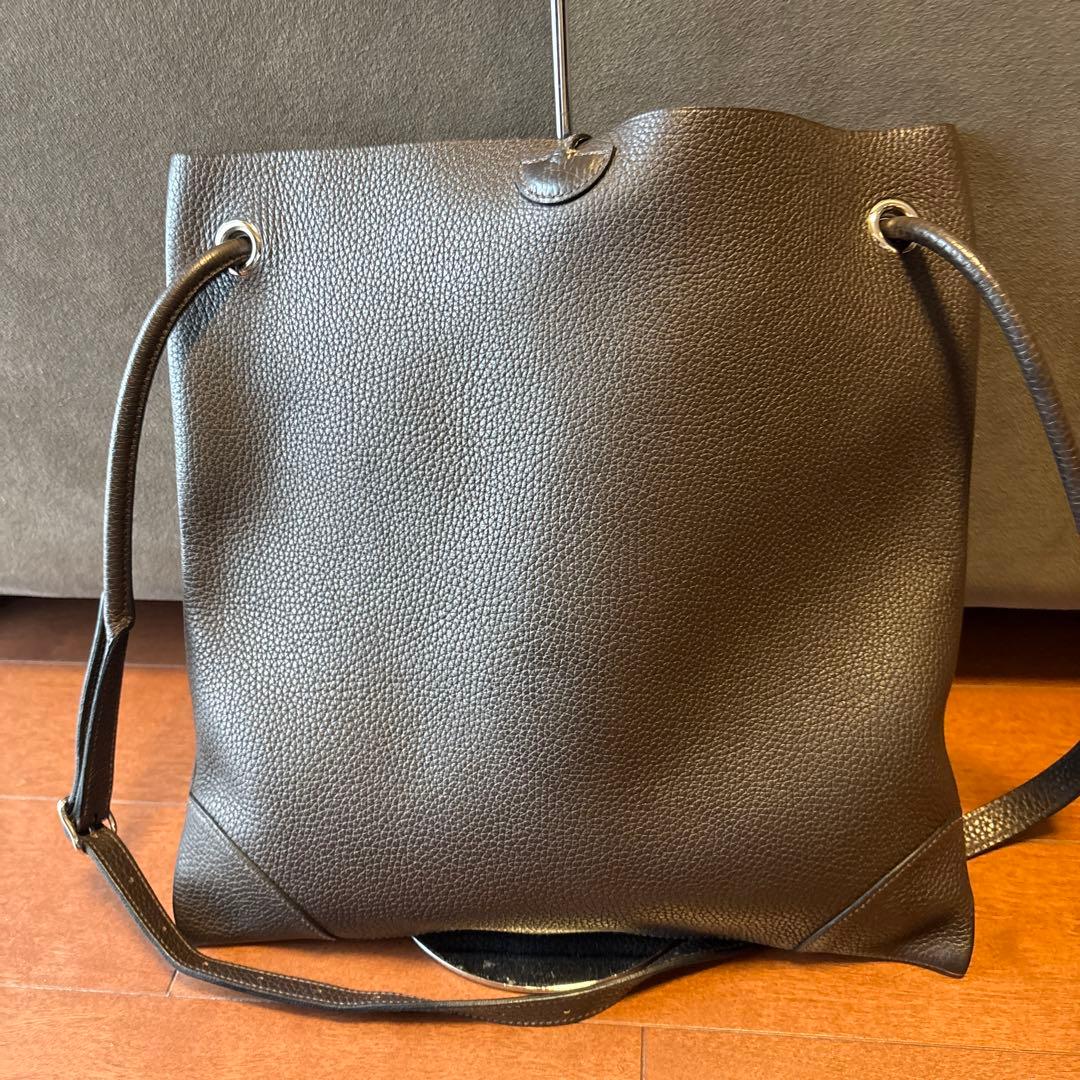 [HERMES]エルメスシルキーシティー　トリヨンクレマンス素材 ダークブラウン