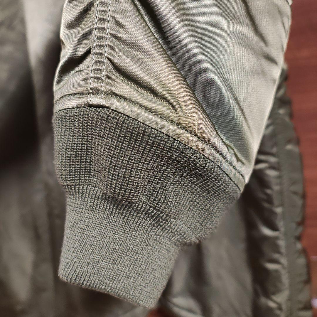 アルファインダストリーズ　MA-1 ボンバージャケット　ロング　L